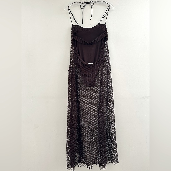 FREE PEOPLE X INTIMATELY || Smoke & Mirrors Brown Bodysuit Slip. Sz. XS - Picture 10 of 16